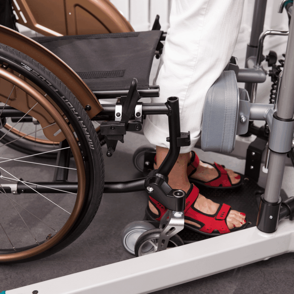 Bure Rise and Go Shin support for the standing manoeuvre