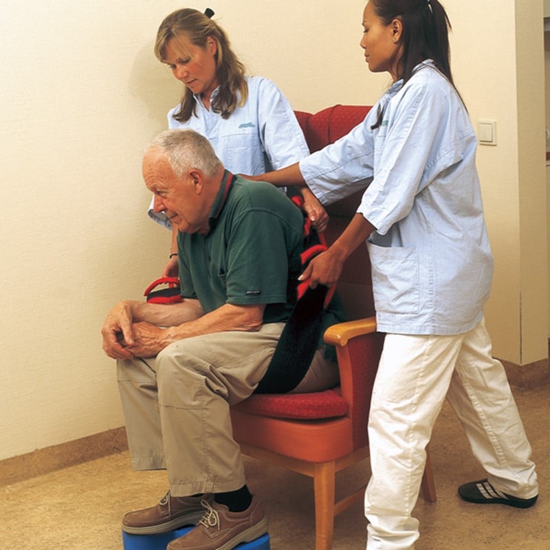 sit walk in use on chair handicare