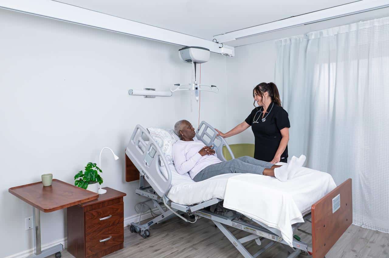 Long Term Care Nurse Patient Handling Coffee Room